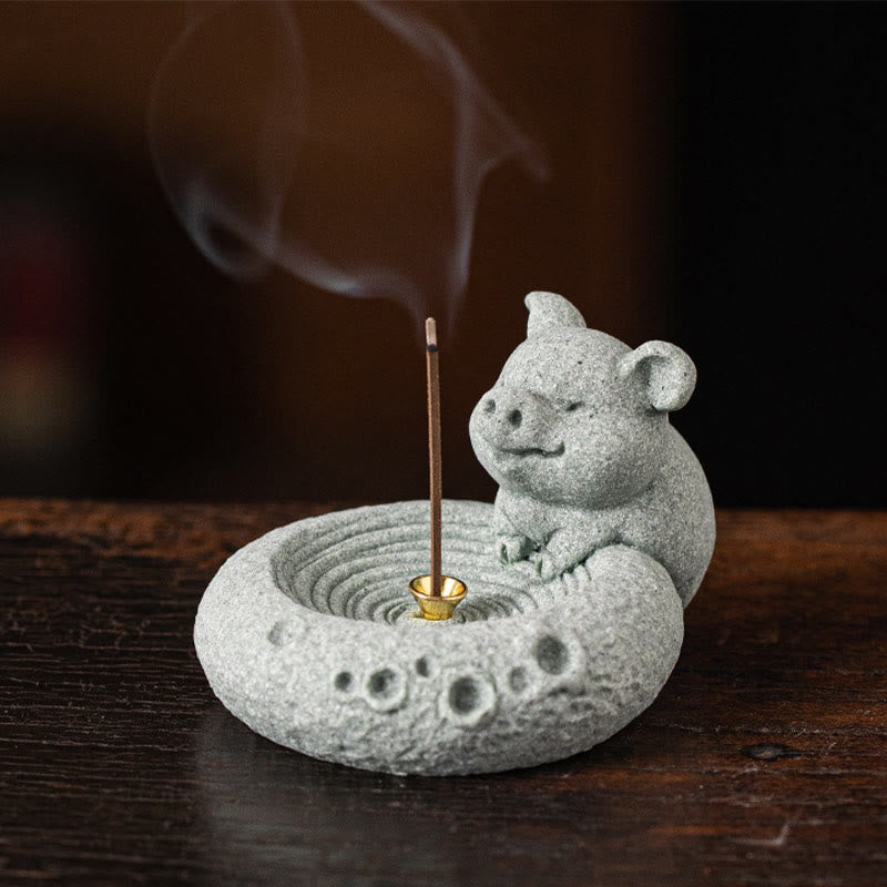 Chinese Zodiac Healing Incense Burner Desk Decoration