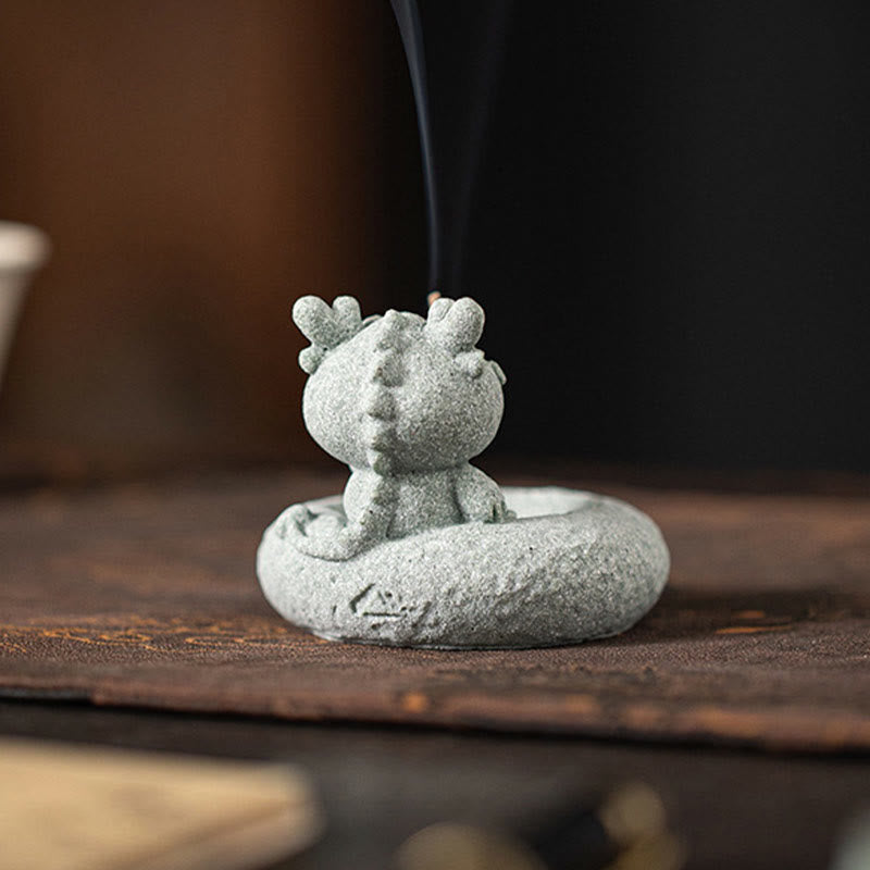 Chinese Zodiac Healing Incense Burner Desk Decoration