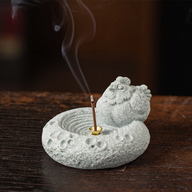 Chinese Zodiac Healing Incense Burner Desk Decoration