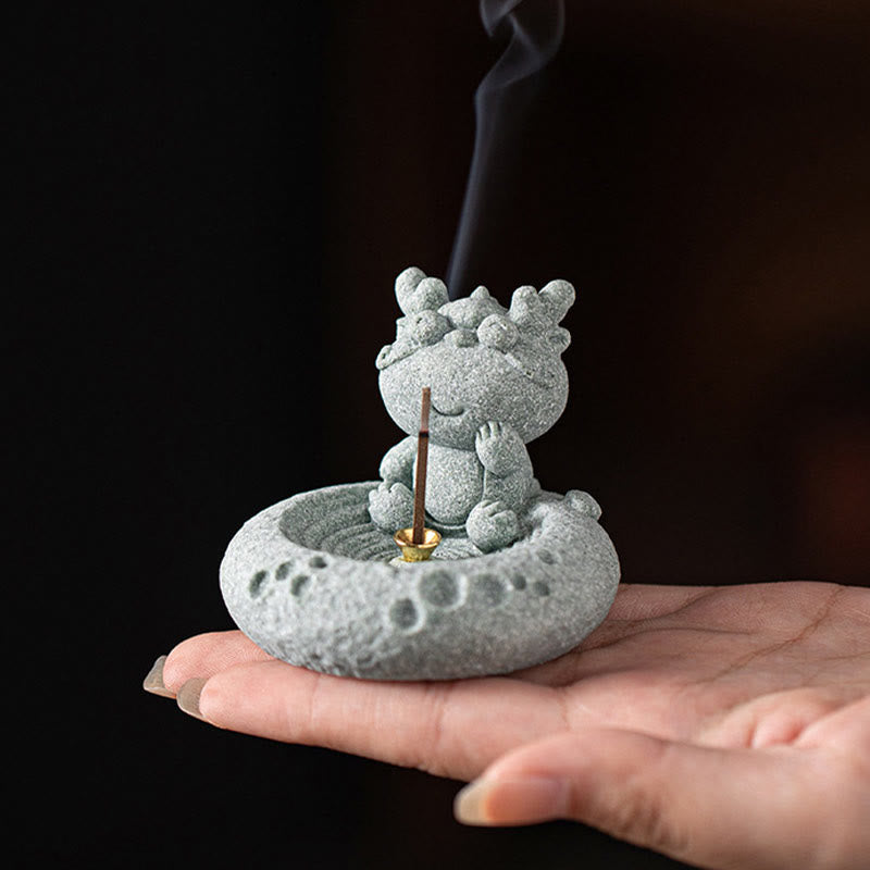 Chinese Zodiac Healing Incense Burner Desk Decoration