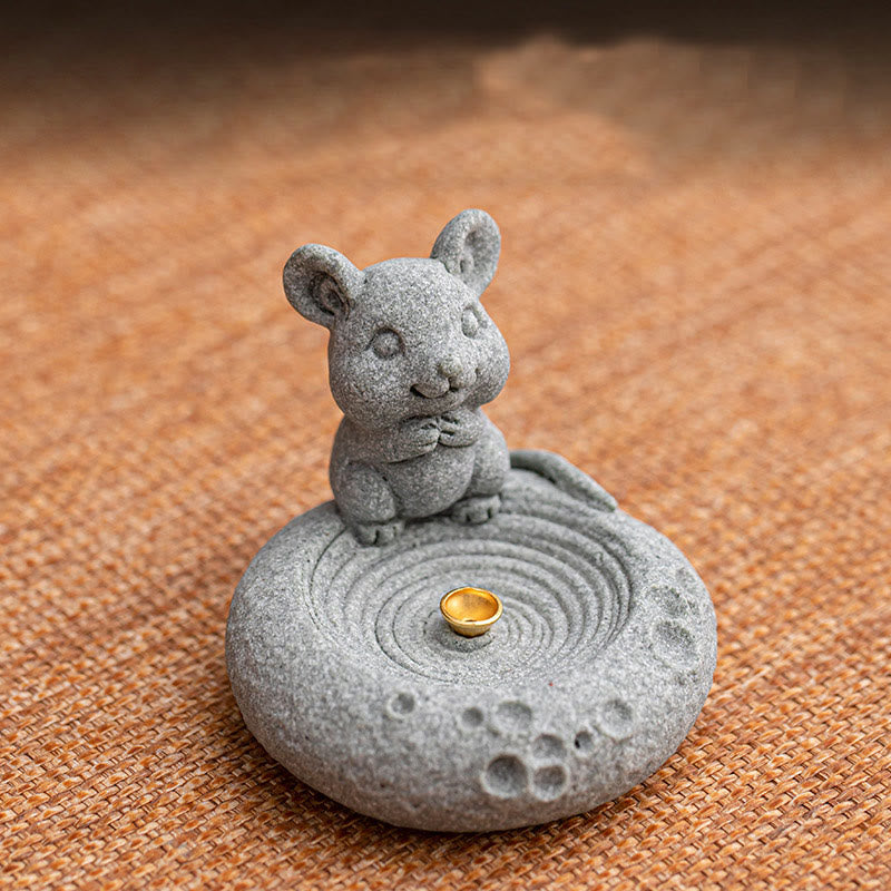 Chinese Zodiac Healing Incense Burner Desk Decoration