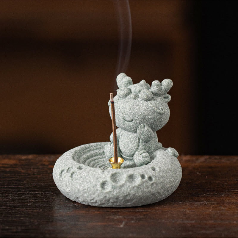 Chinese Zodiac Healing Incense Burner Desk Decoration