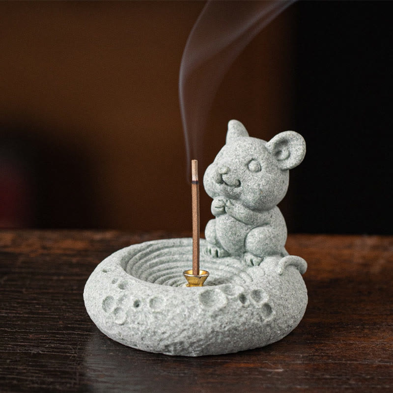 Chinese Zodiac Healing Incense Burner Desk Decoration