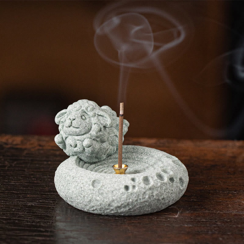 Chinese Zodiac Healing Incense Burner Desk Decoration