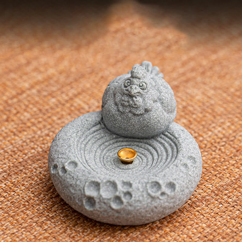 Chinese Zodiac Healing Incense Burner Desk Decoration