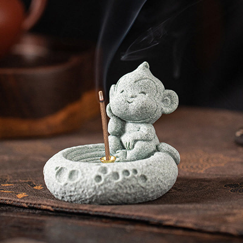 Chinese Zodiac Healing Incense Burner Desk Decoration
