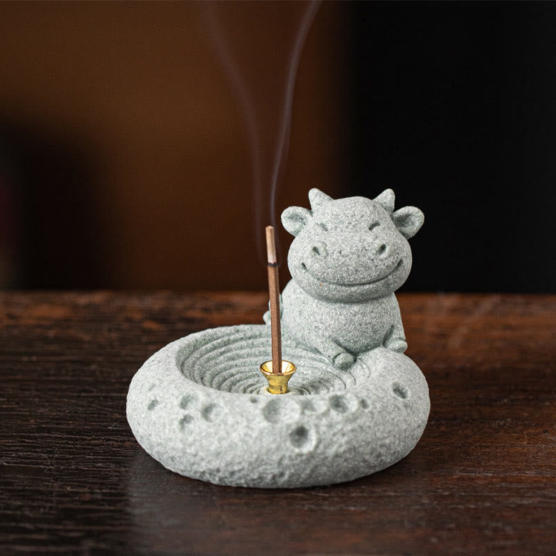 Chinese Zodiac Healing Incense Burner Desk Decoration