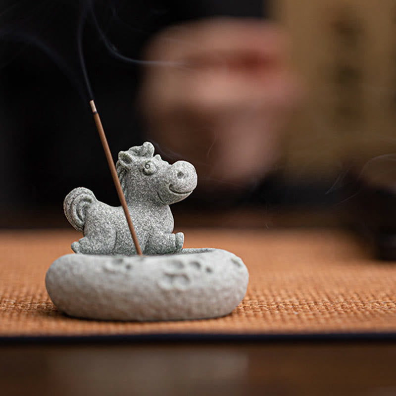 Chinese Zodiac Healing Incense Burner Desk Decoration