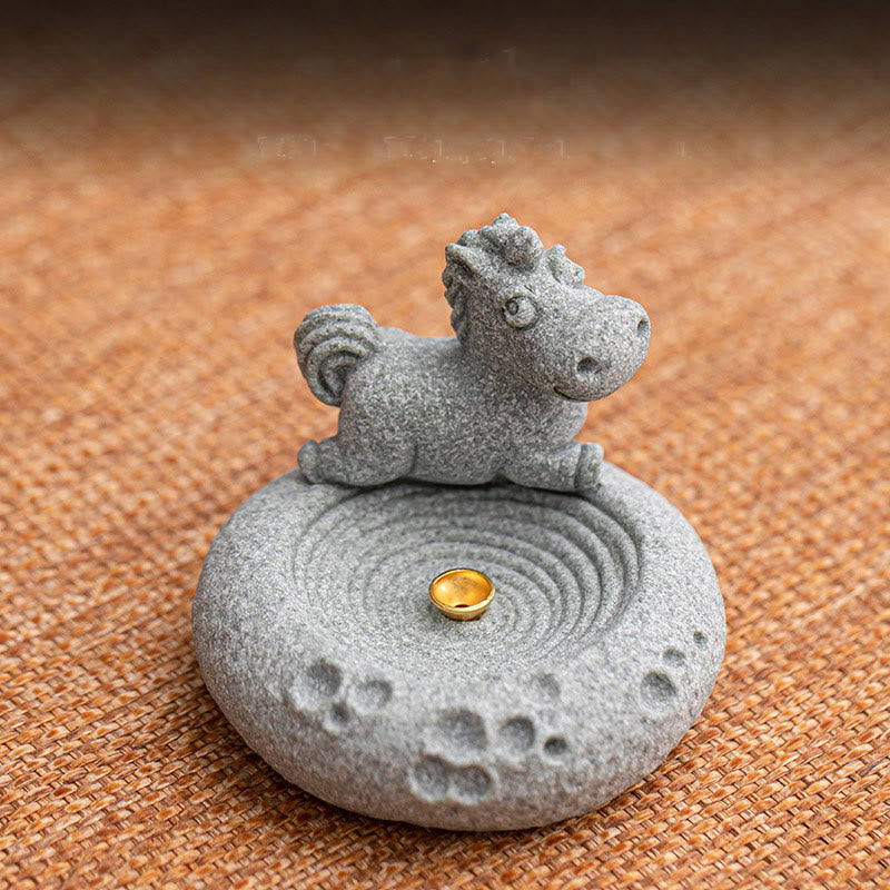 Chinese Zodiac Healing Incense Burner Desk Decoration