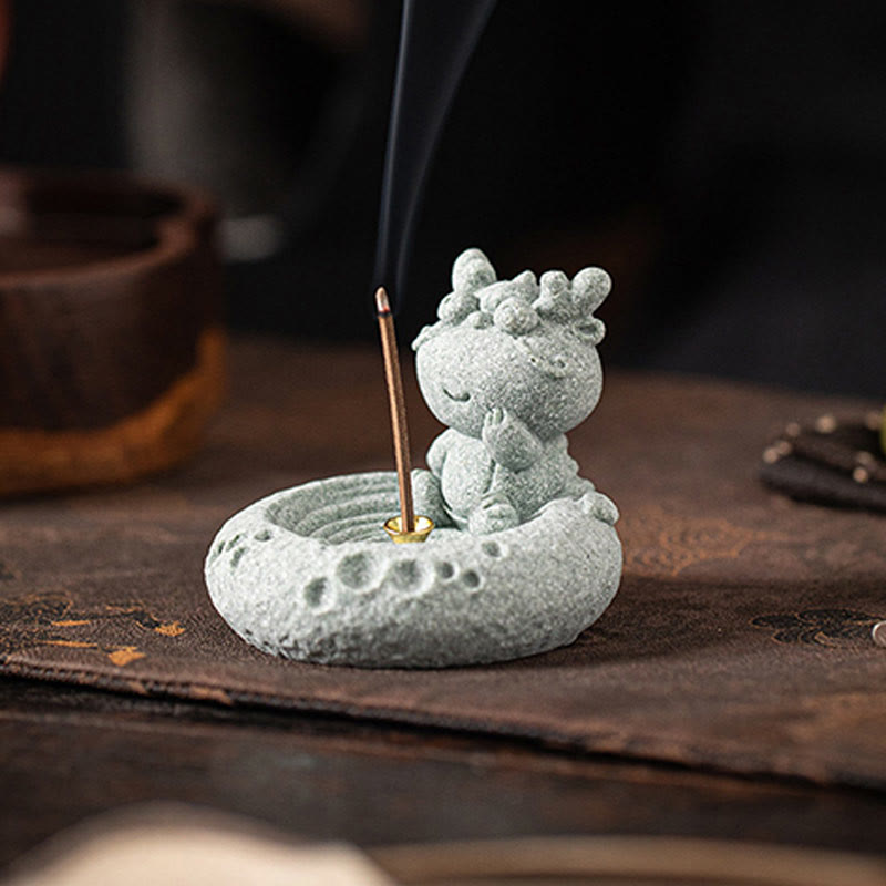 Chinese Zodiac Healing Incense Burner Desk Decoration