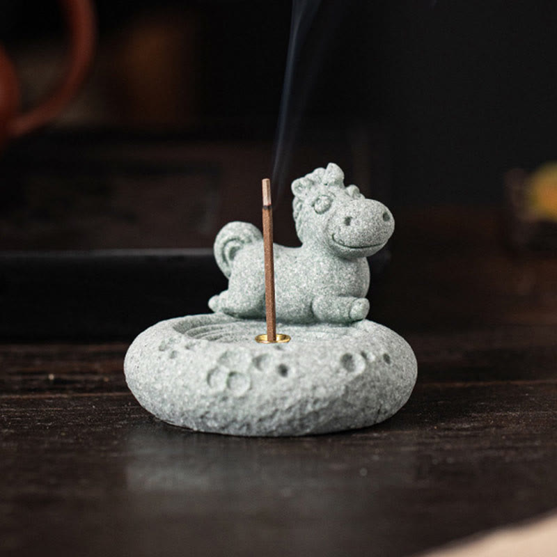 Chinese Zodiac Healing Incense Burner Desk Decoration
