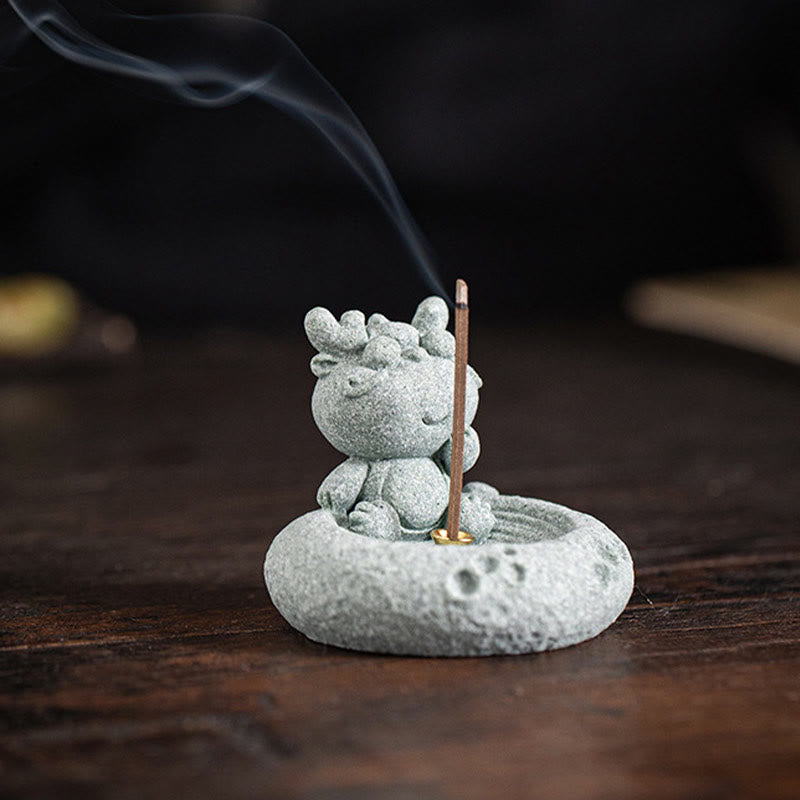 Chinese Zodiac Healing Incense Burner Desk Decoration