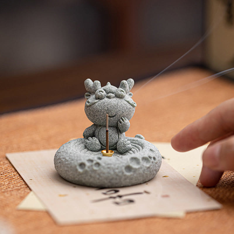 Chinese Zodiac Healing Incense Burner Desk Decoration