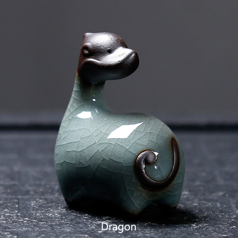 Chinese Zodiac Ceramic Tea Pet Home Decoration