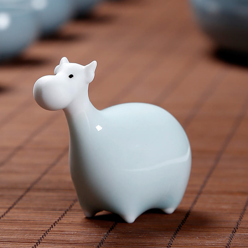 Chinese Zodiac Ceramic Tea Pet Home Decoration