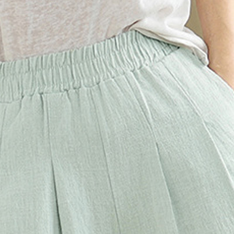 Tactile Cotton Linen Tapered Meditation Pants