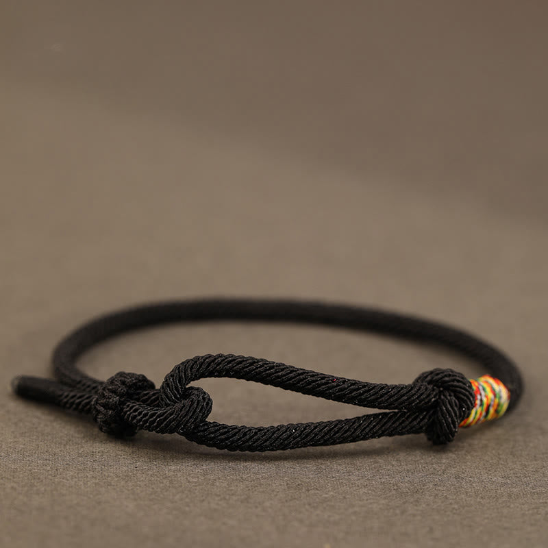Handcrafted Red String and Sterling Silver Chinese Coin Braided Bracelet