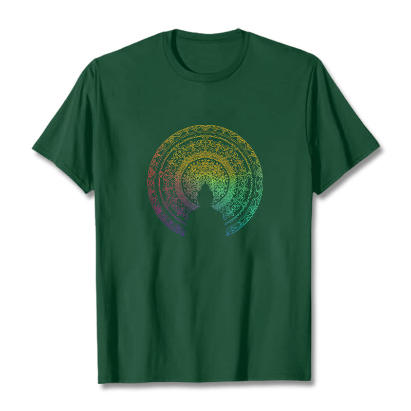 Pure Cotton Mandala Graphic Meditation Tee