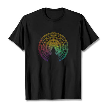 Pure Cotton Mandala Graphic Meditation Tee