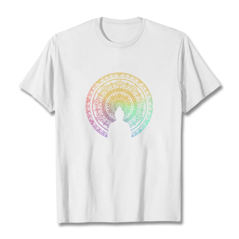 Pure Cotton Mandala Graphic Meditation Tee