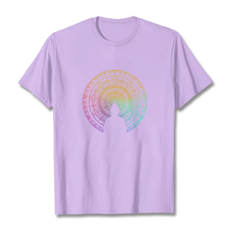 Pure Cotton Mandala Graphic Meditation Tee