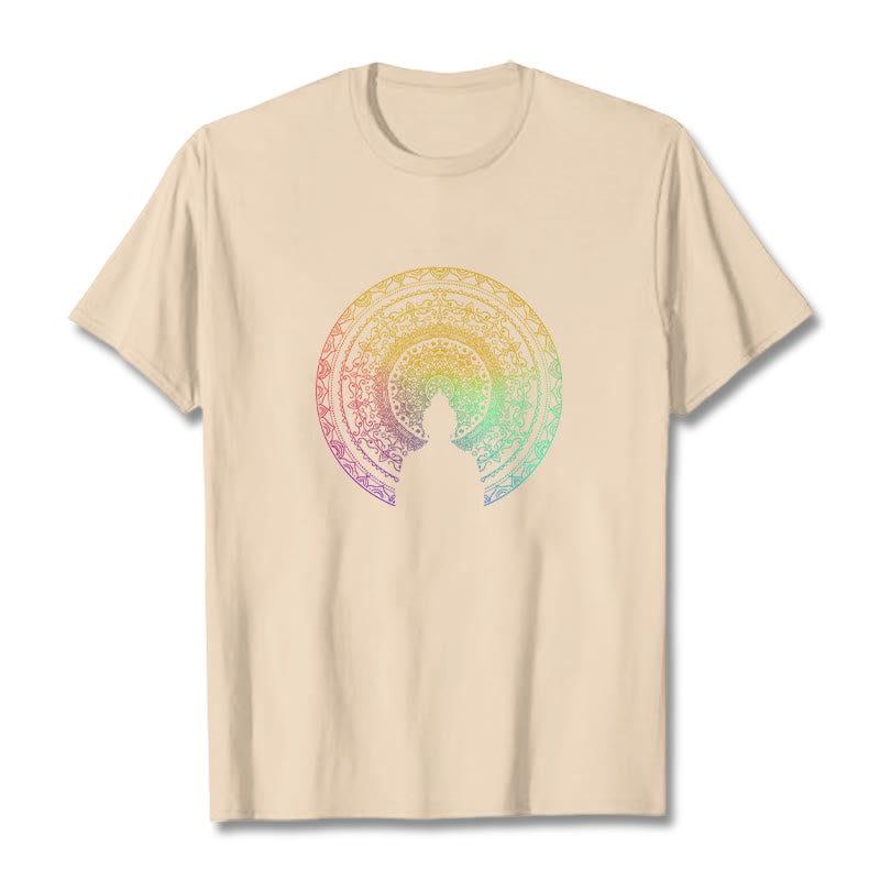 Pure Cotton Mandala Graphic Meditation Tee