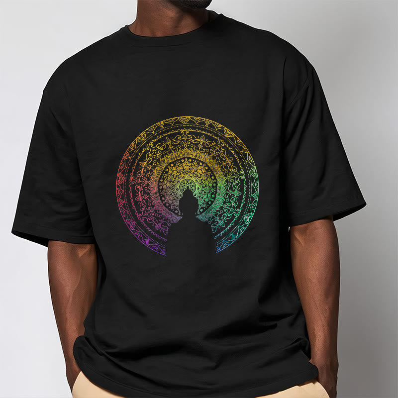 Pure Cotton Mandala Graphic Meditation Tee