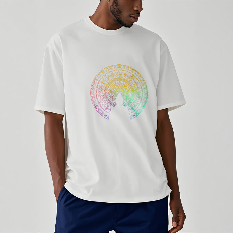 Pure Cotton Mandala Graphic Meditation Tee