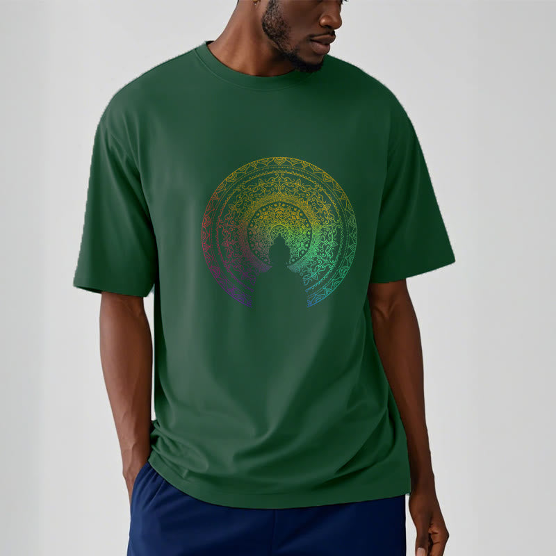 Pure Cotton Mandala Graphic Meditation Tee