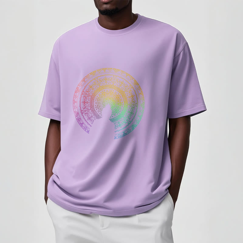 Pure Cotton Mandala Graphic Meditation Tee