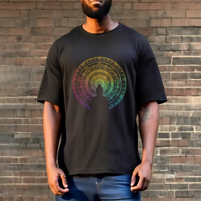 Pure Cotton Mandala Graphic Meditation Tee