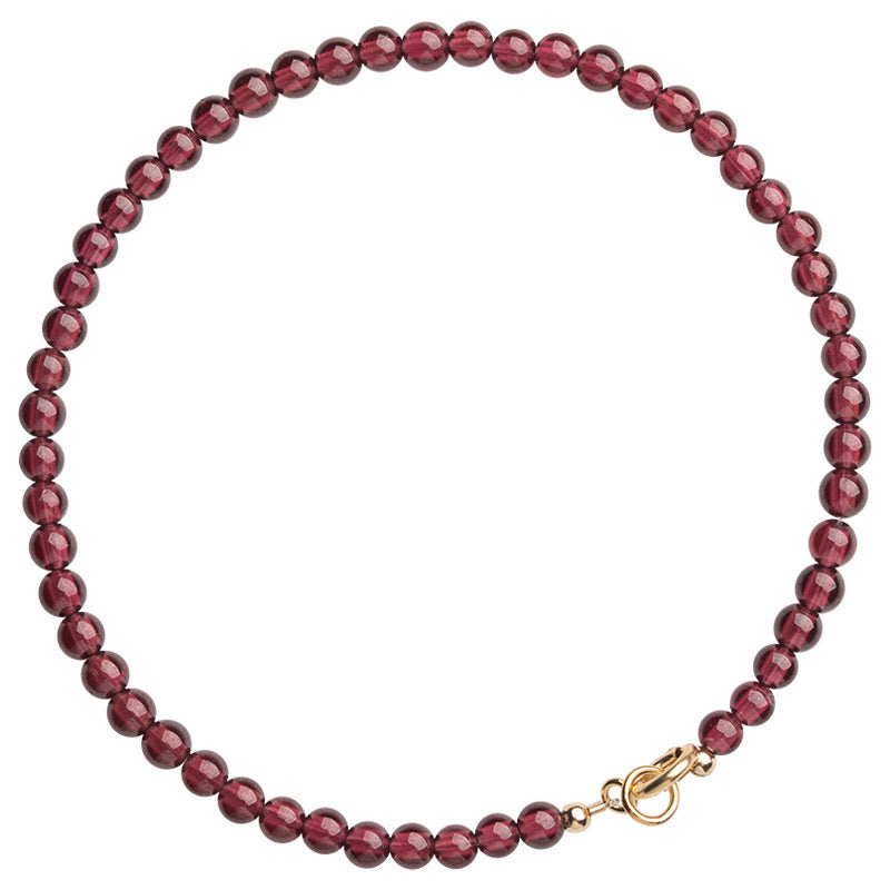 3mm Natural Small Garnet Ultra-Thin Beads Protection Bracelet