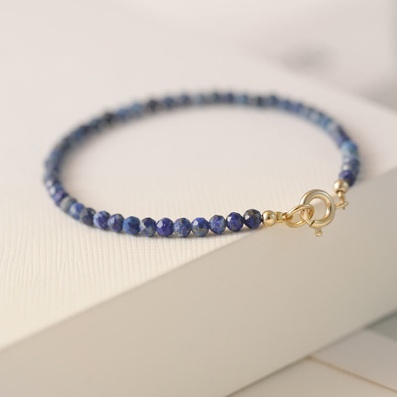 Small Lazurite Ultra-Thin Beads Balance Bracelet