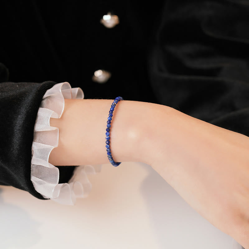Small Lazurite Ultra-Thin Beads Balance Bracelet
