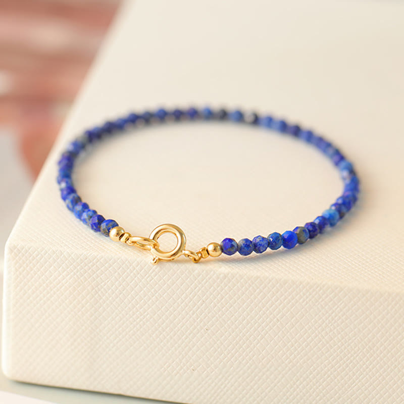 Small Lazurite Ultra-Thin Beads Balance Bracelet