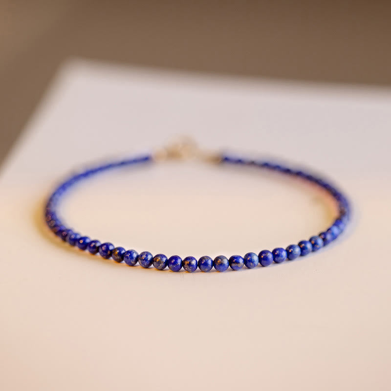 Small Lazurite Ultra-Thin Beads Balance Bracelet