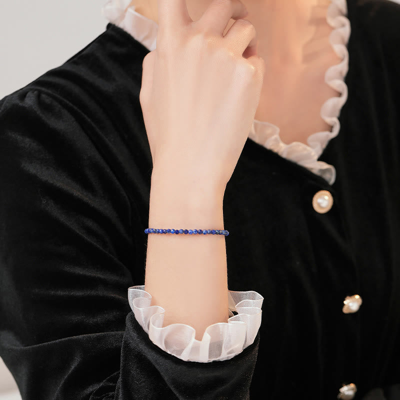 Small Lazurite Ultra-Thin Beads Balance Bracelet