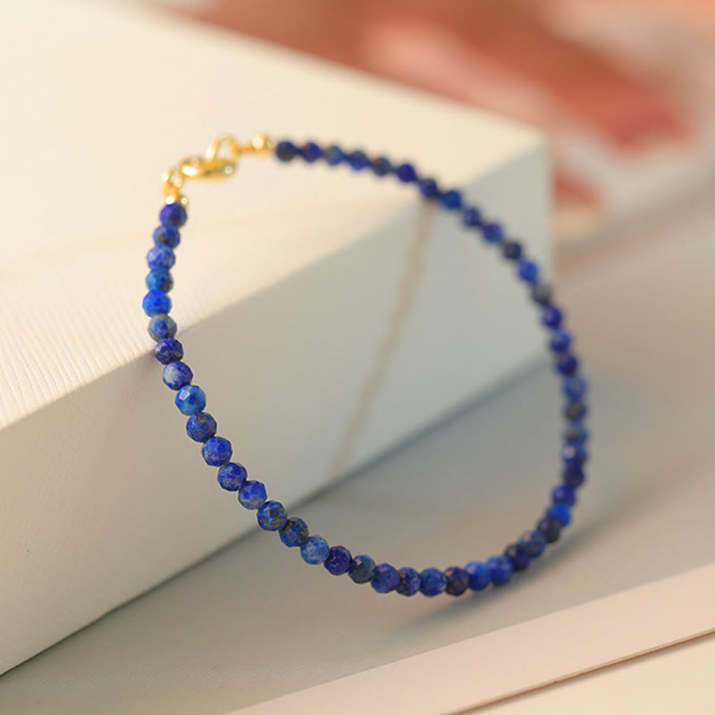 Small Lazurite Ultra-Thin Beads Balance Bracelet