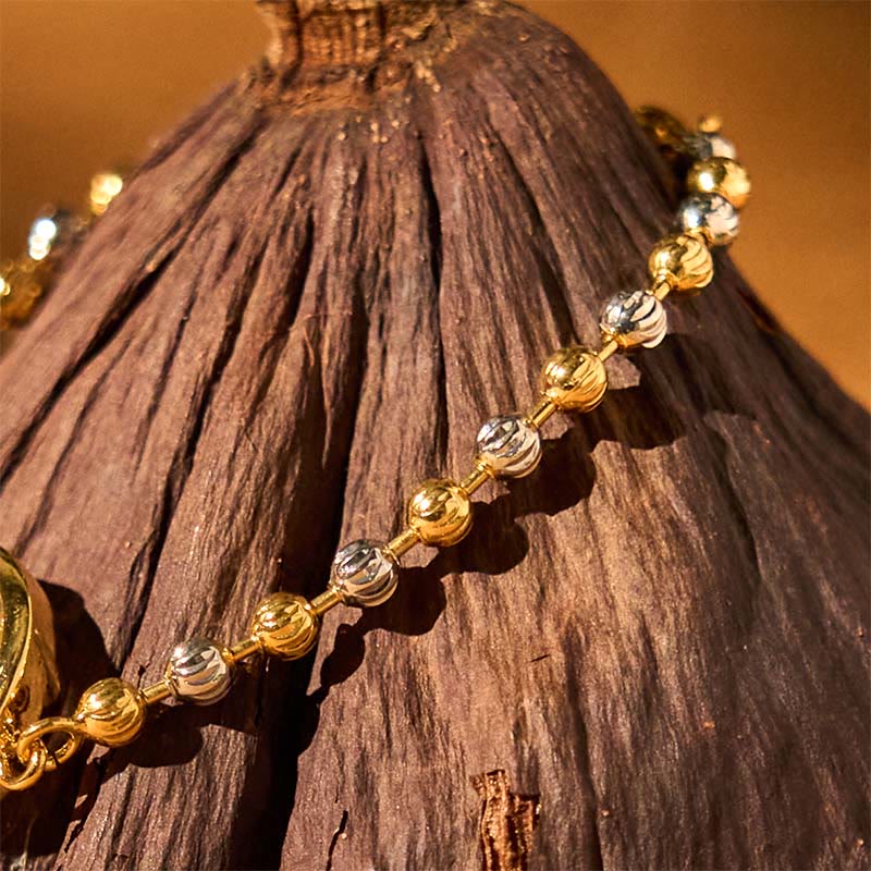 Feng Sheng Shui Qi Copper Brass Rotatable Windmill Bead Protection Braided Bracelet