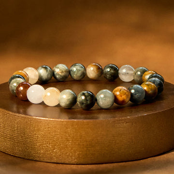 Natural Eagle's Eye Stone Confidence Positive Bracelet