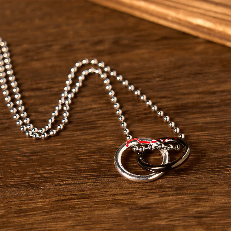 Copper Qiankun Hoop Big Dipper Luck Necklace Pendant