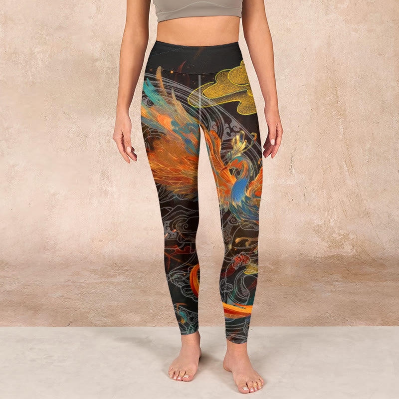 Vibrant Phoenix Gym Leggings Women's Yoga Pants