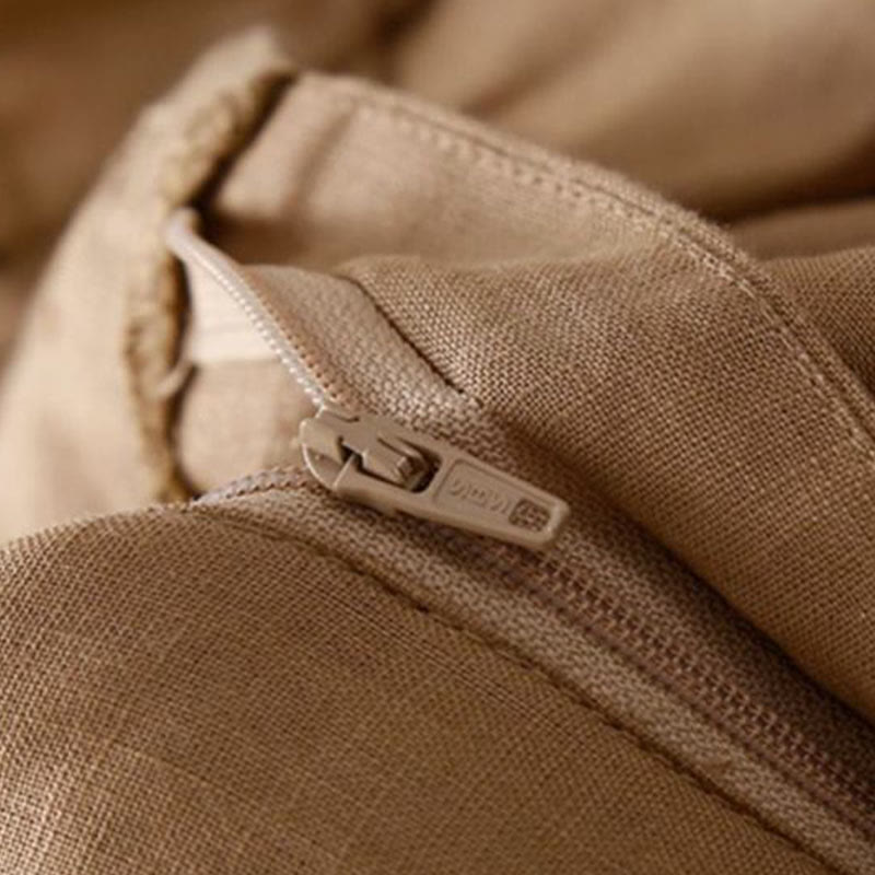 Cotton Linen Wide Leg Mindful Pleated Shorts