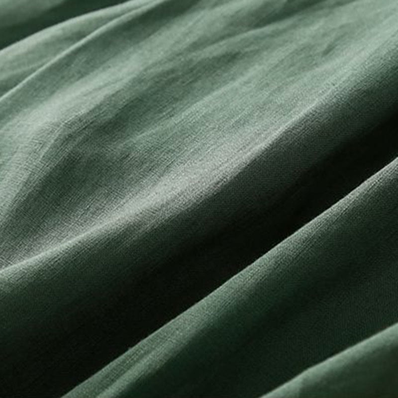 Cotton Linen Wide Leg Mindful Pleated Shorts