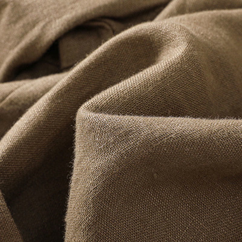 Breathable Cotton Linen Wide-Leg Meditation Shorts