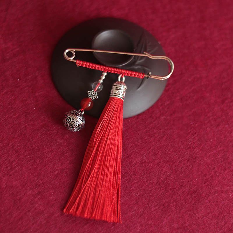 Retro Bell Tassels Brooch