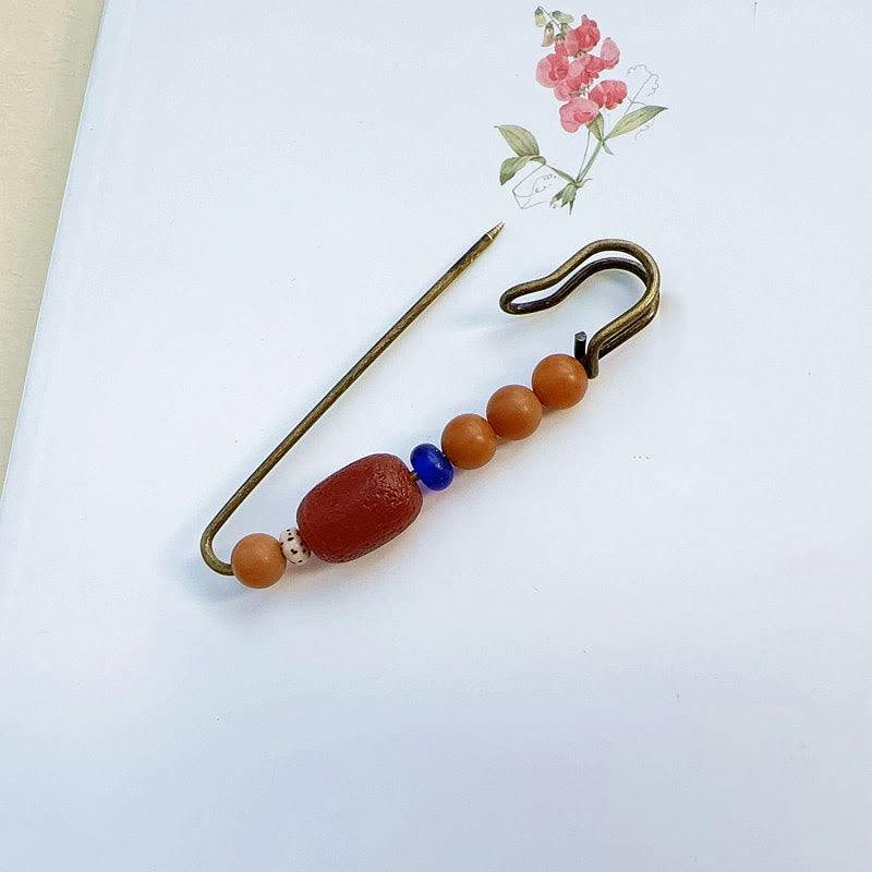 Bodhi Seed Agate Calm Harmony Brooch