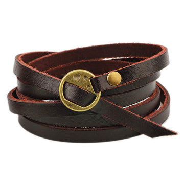 Vintage Multi-layer Leather Buckle Confidence Bracelet