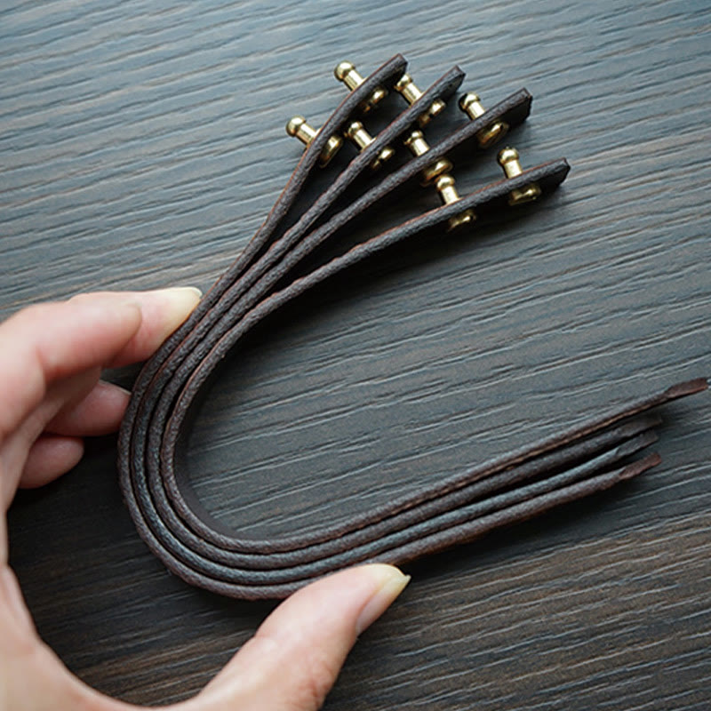 Vintage Printed Leather Adjustable Buckle Balance Bracelet