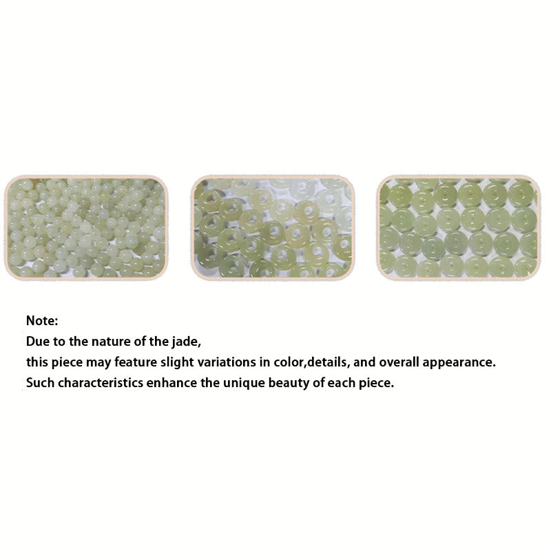 925 Sterling Silver Natural Hetian Jade Gourd Peace Buckle Zircon Luck Bracelet Necklace Pendant Earrings